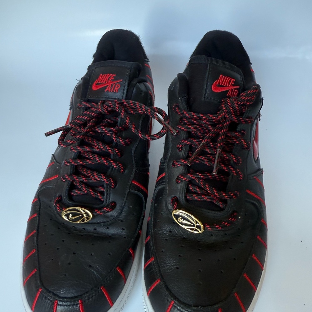 Nike Air Force 1 Jewel QS CHICAGO ALLSTAR Pinstripe Black Red Women's size 9 - Picture 6 of 14